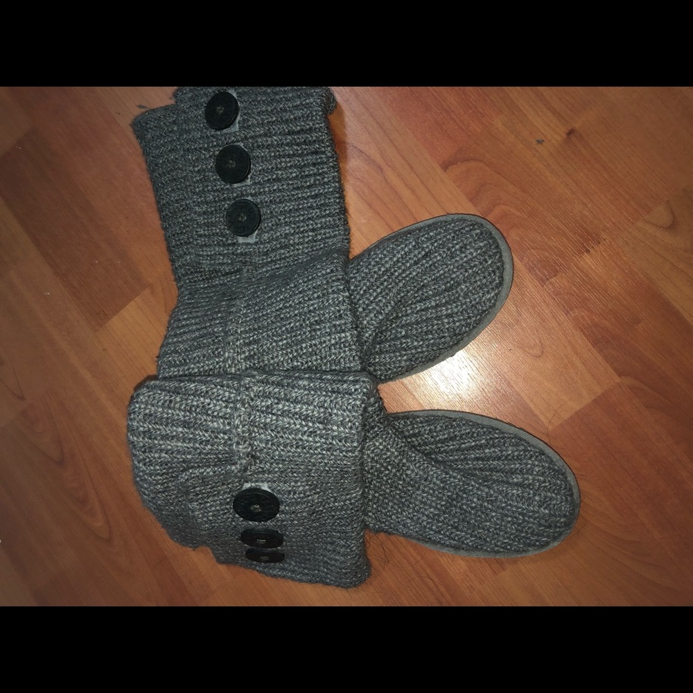 Ugg Cardi grey knit boots